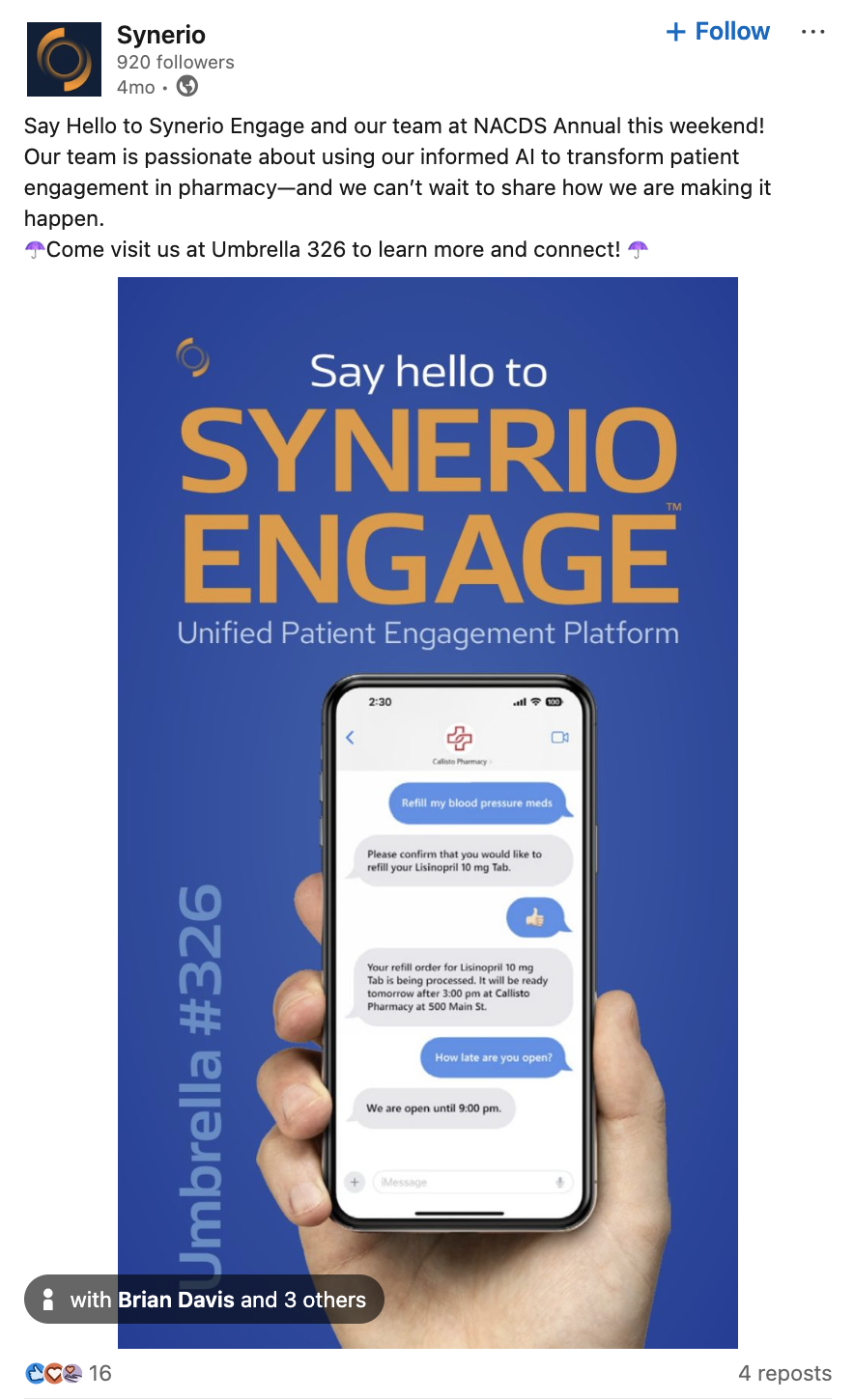 Sample social post for Annual 2025